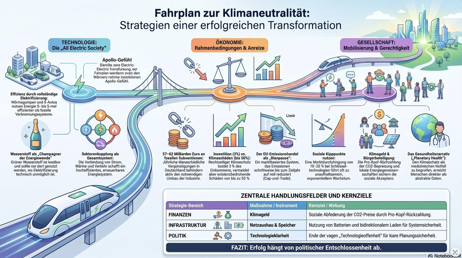 Fahrplan zur Klimaneutralität.