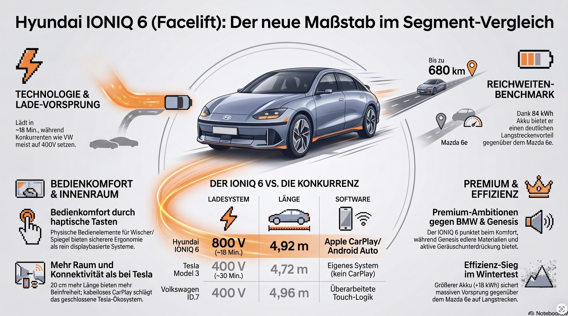 Hyundai IONIQ 6 Vergleich