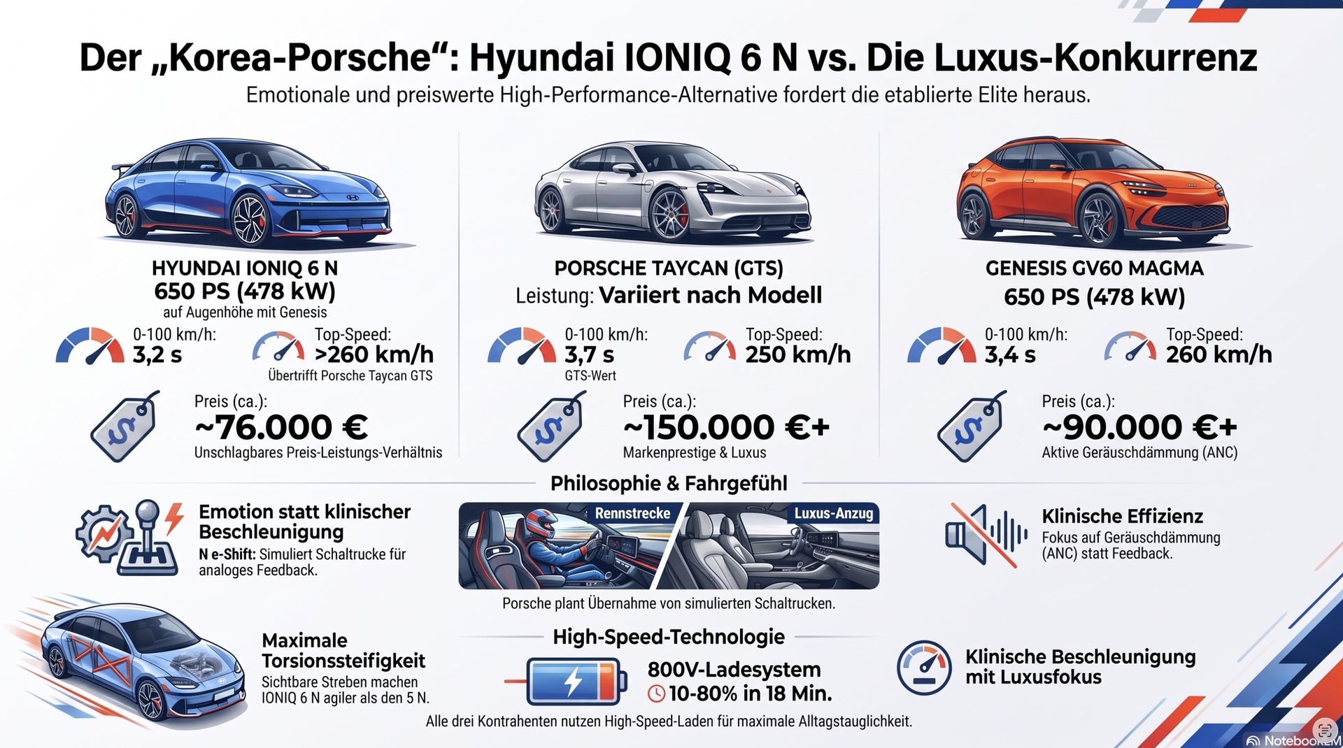Hyundai IONIQ 6 N Vergleich