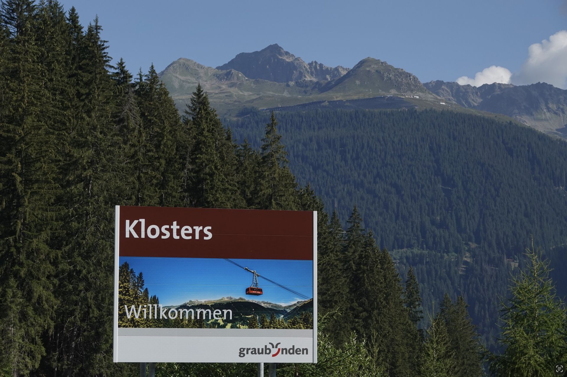 Ortstafel Klosters