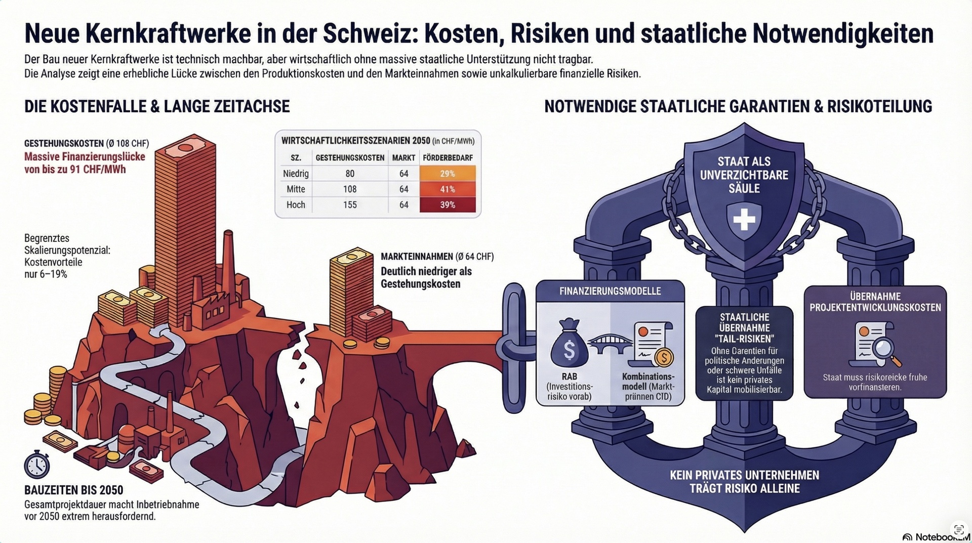 AKWs: staatliche Risiken und Kostenfalle.