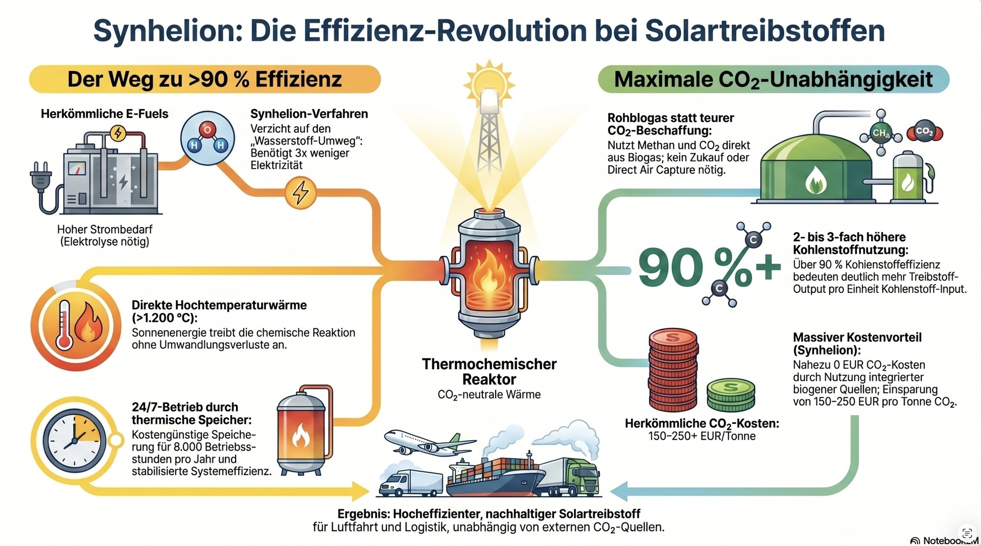Synhelion Solartreibstoffe.