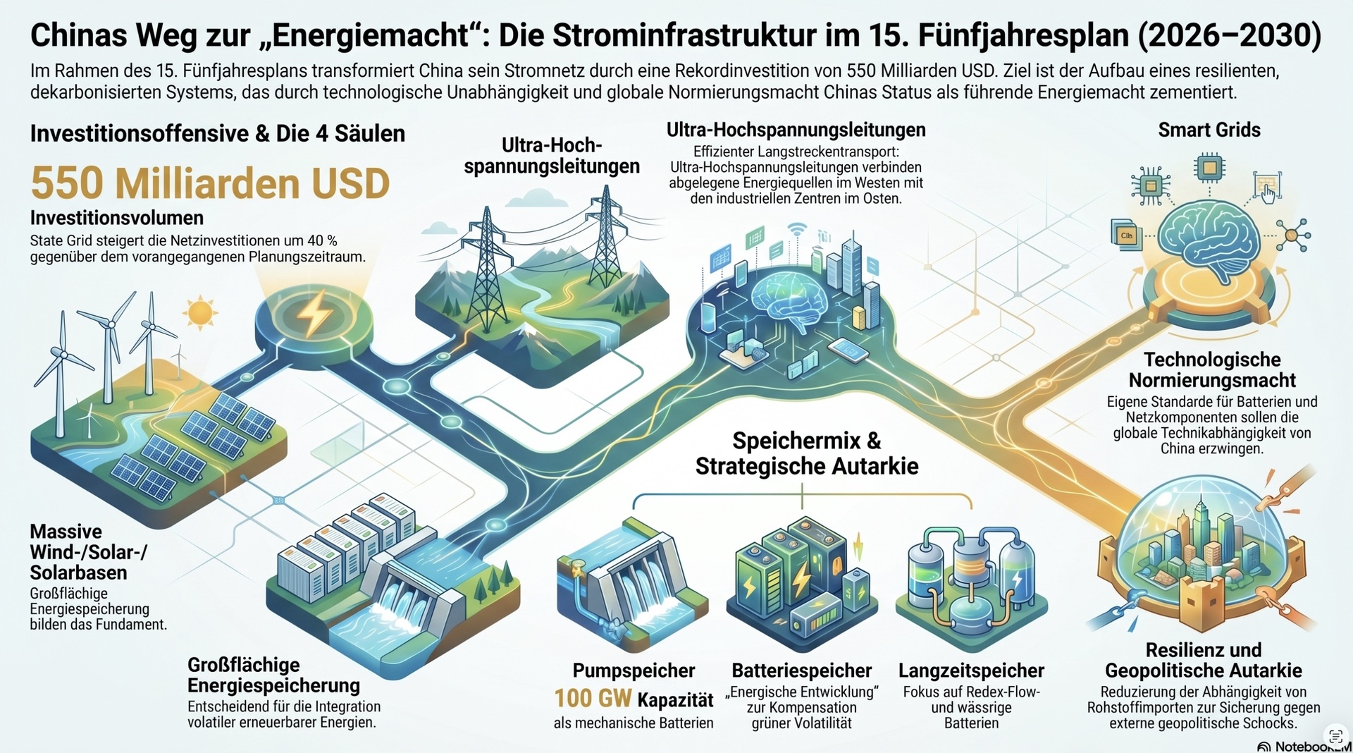 Chinas Strominfrastruktur 2026-2030
