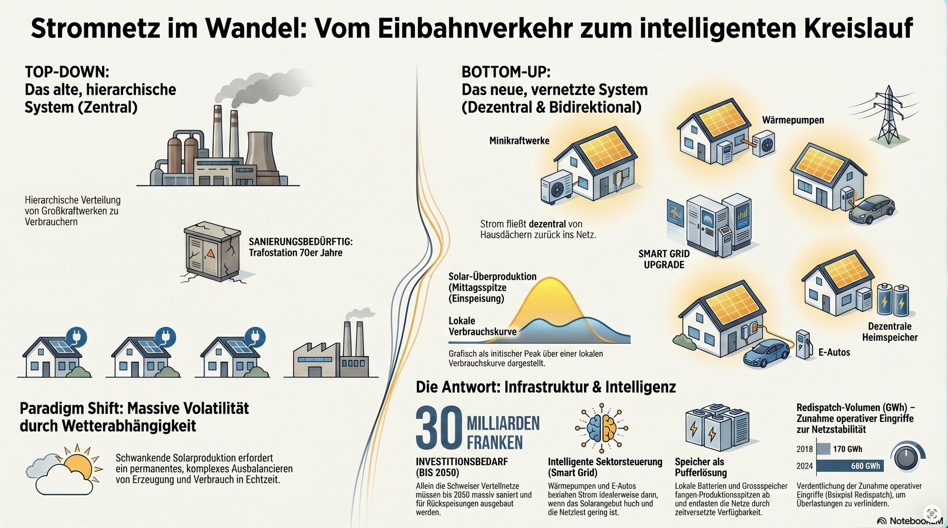 Wandel zum intelligenten Stromnetz.