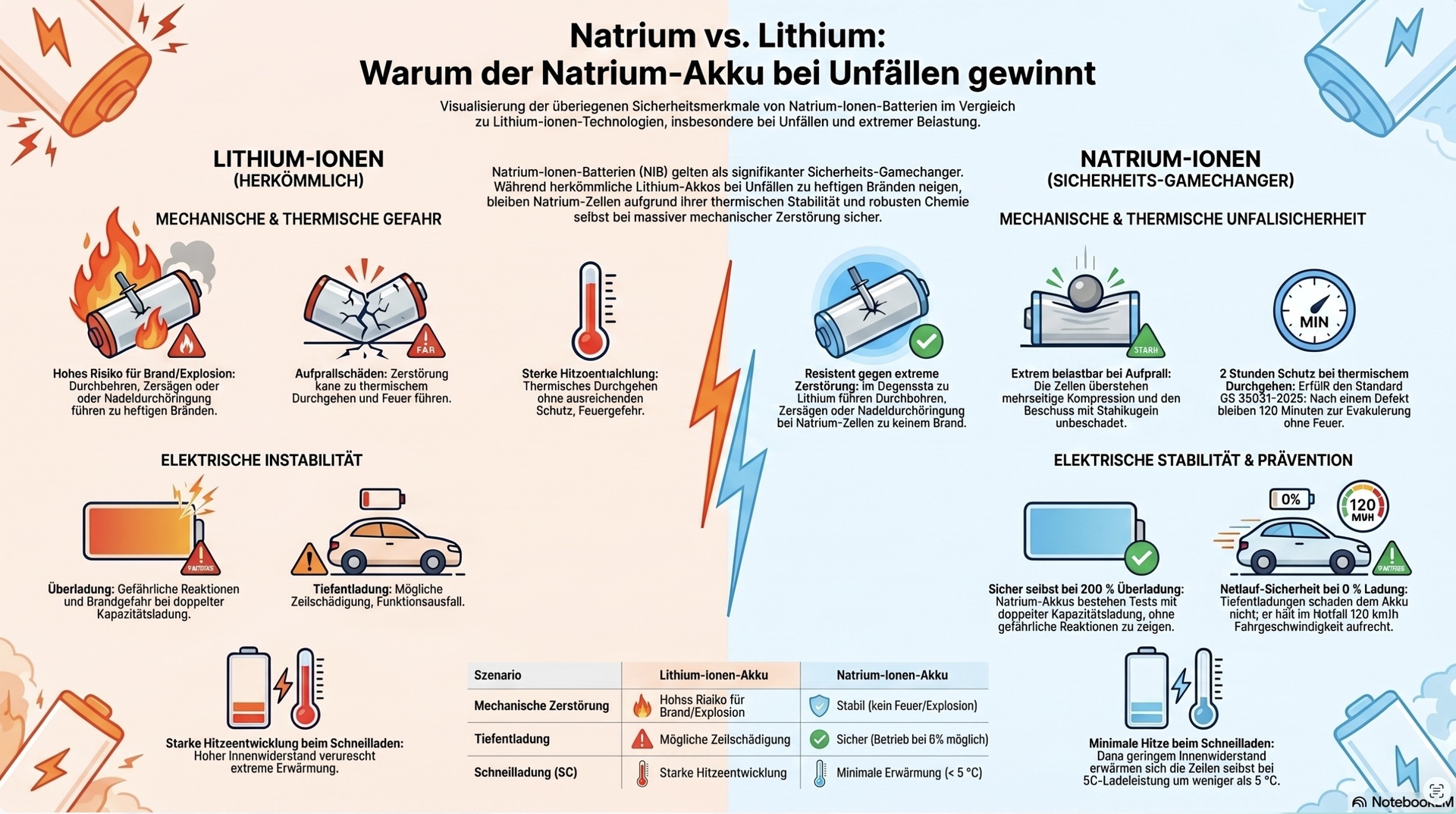 Sicherheitsvergleich.