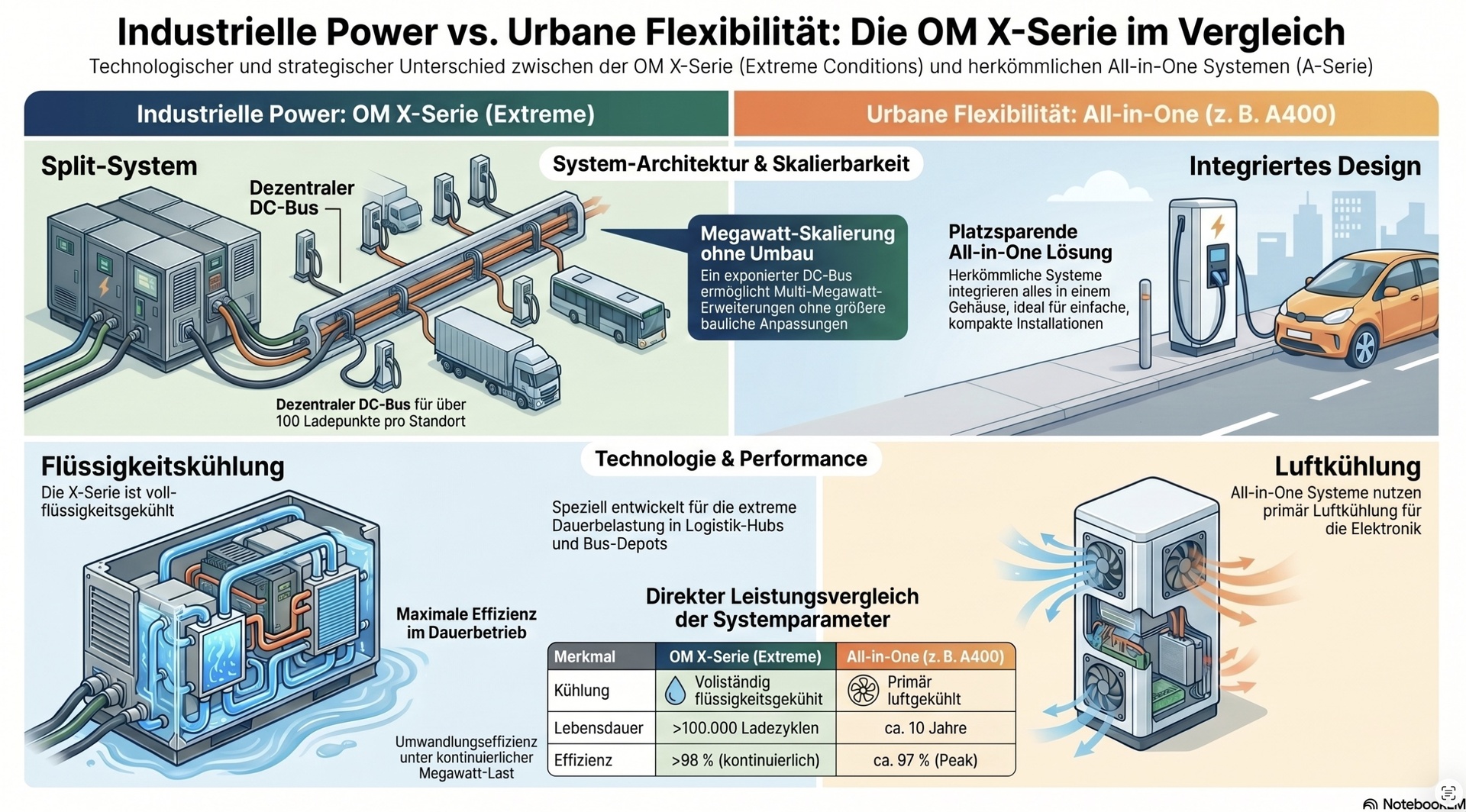 Industrielle Ladesysteme.