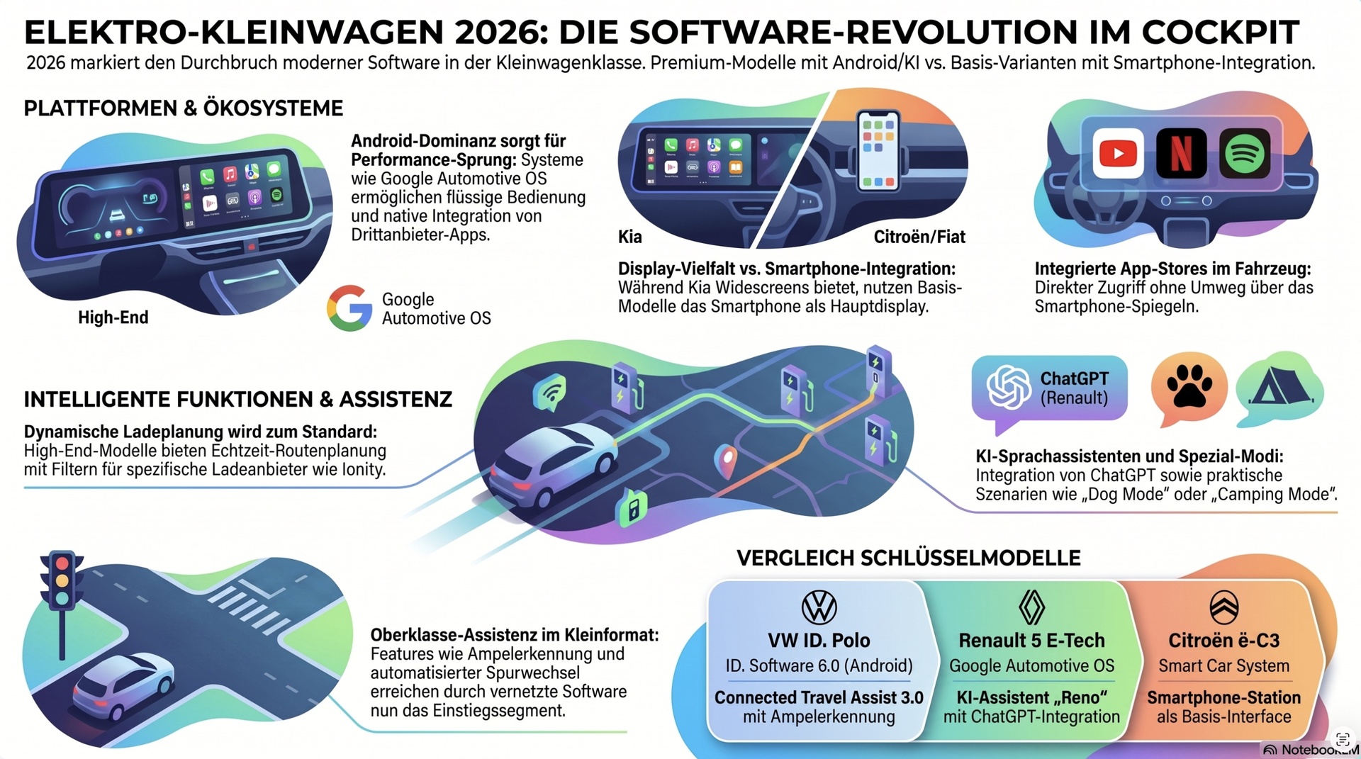 Elektro-Kleinwagen Software.