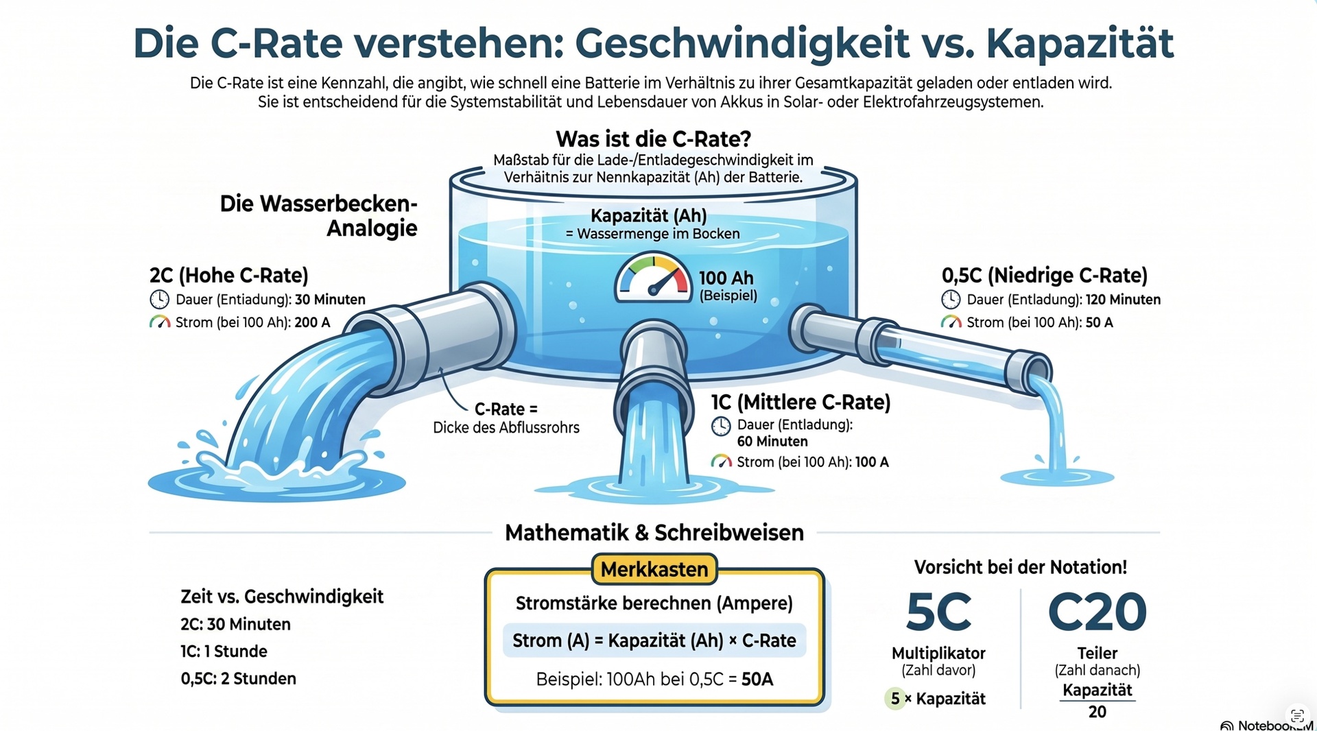 Die C-Rate verstehen.
