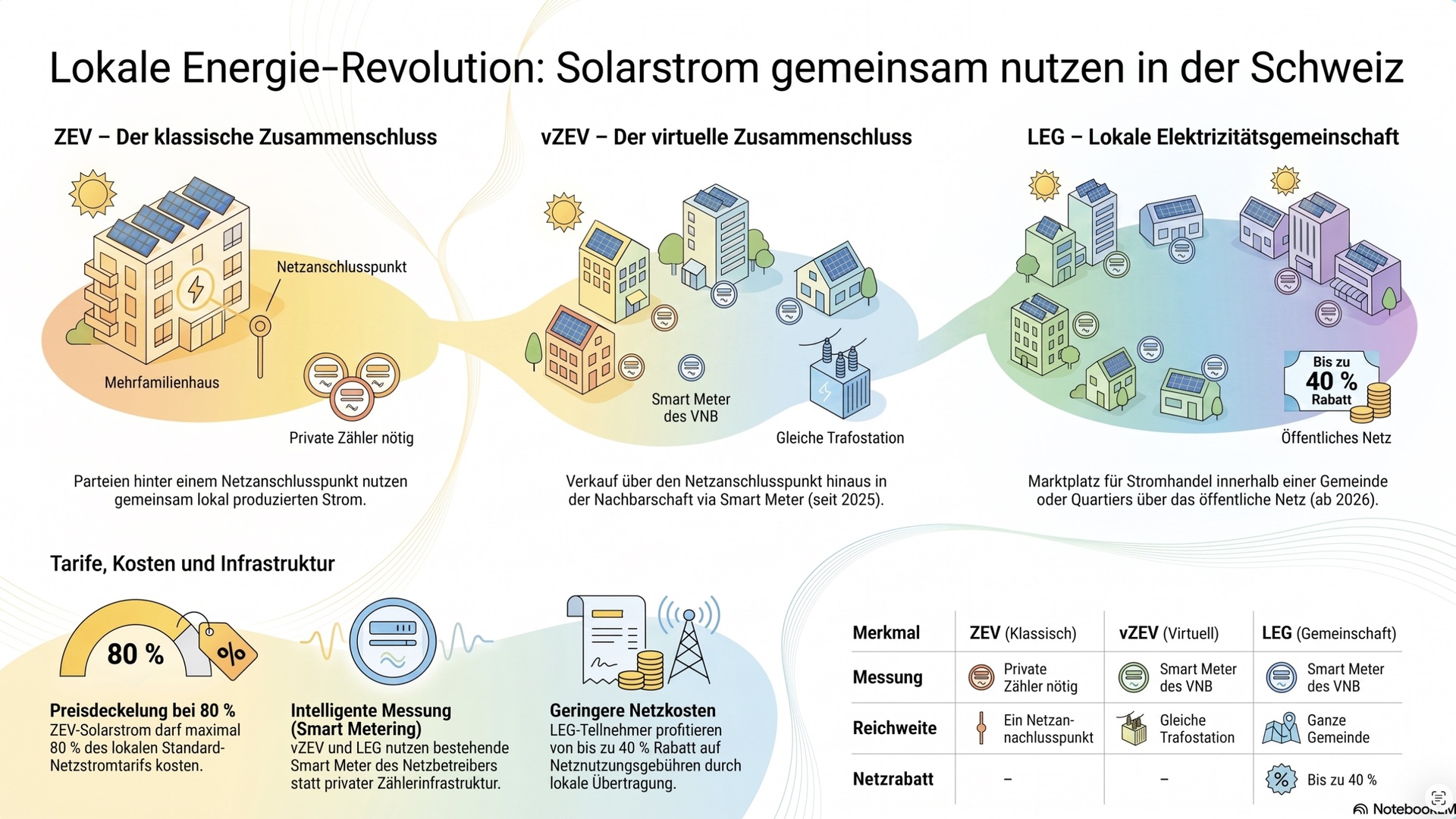 Lokale Solarstrom-Modelle.