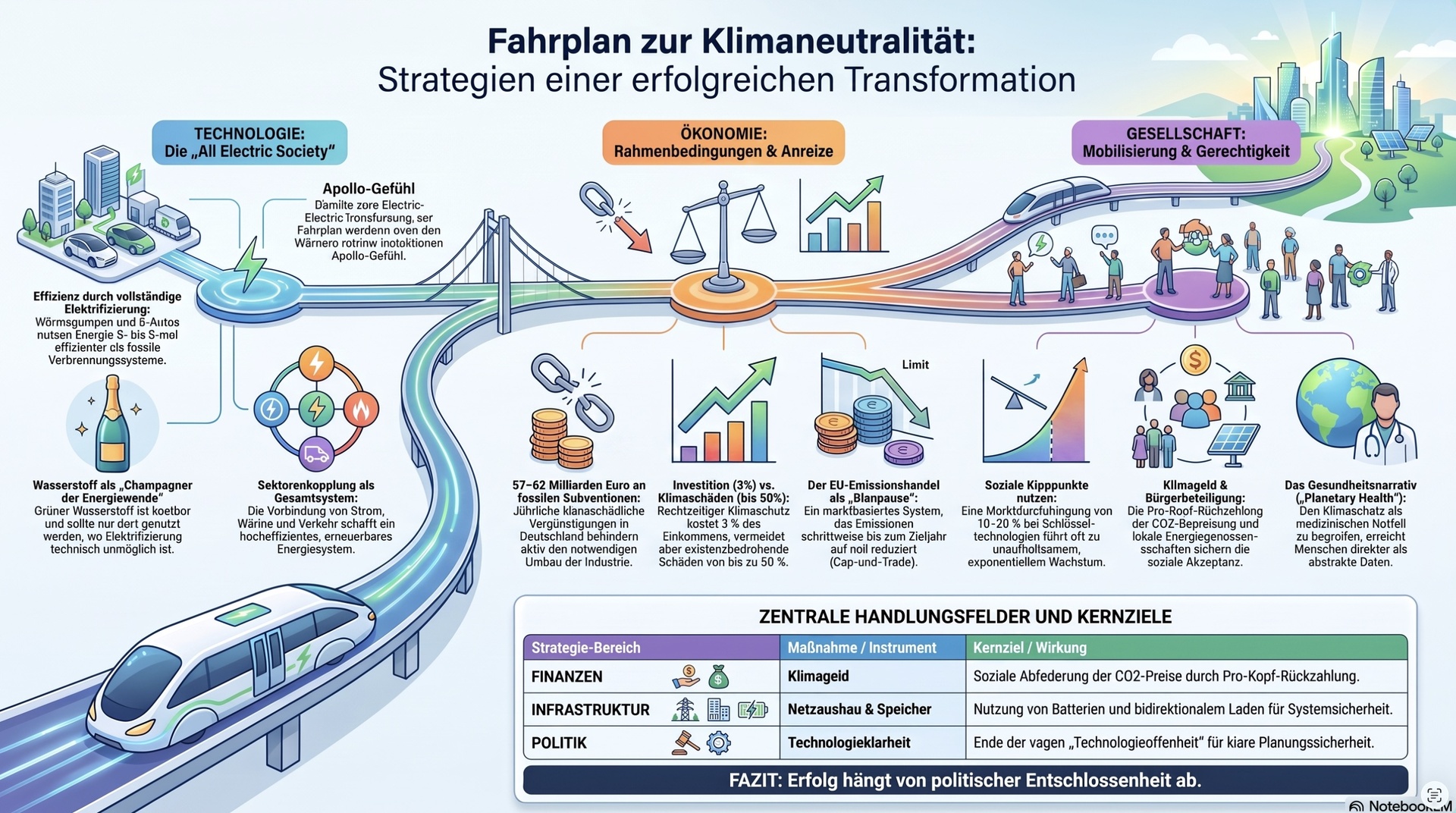 Fahrplan Klimaneutralität.