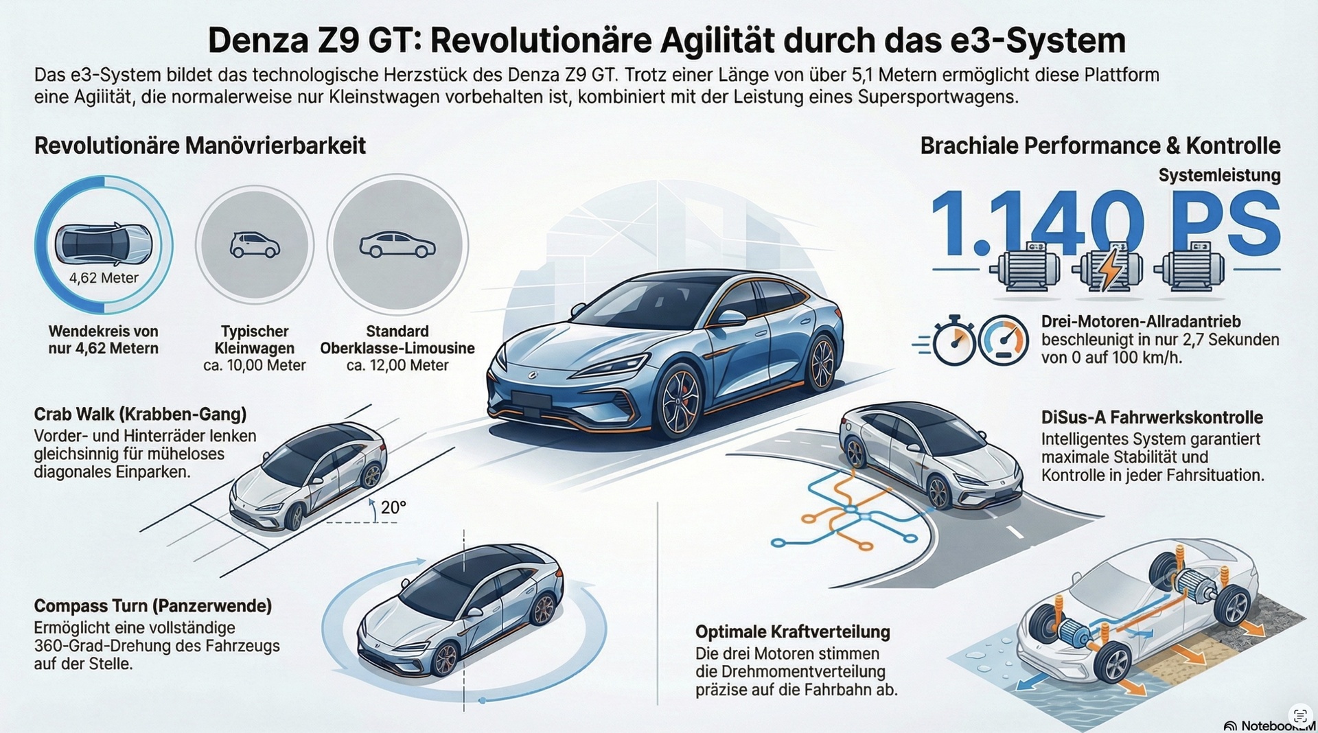 Denza-Z9 GT Fahrverhalten e3-System.