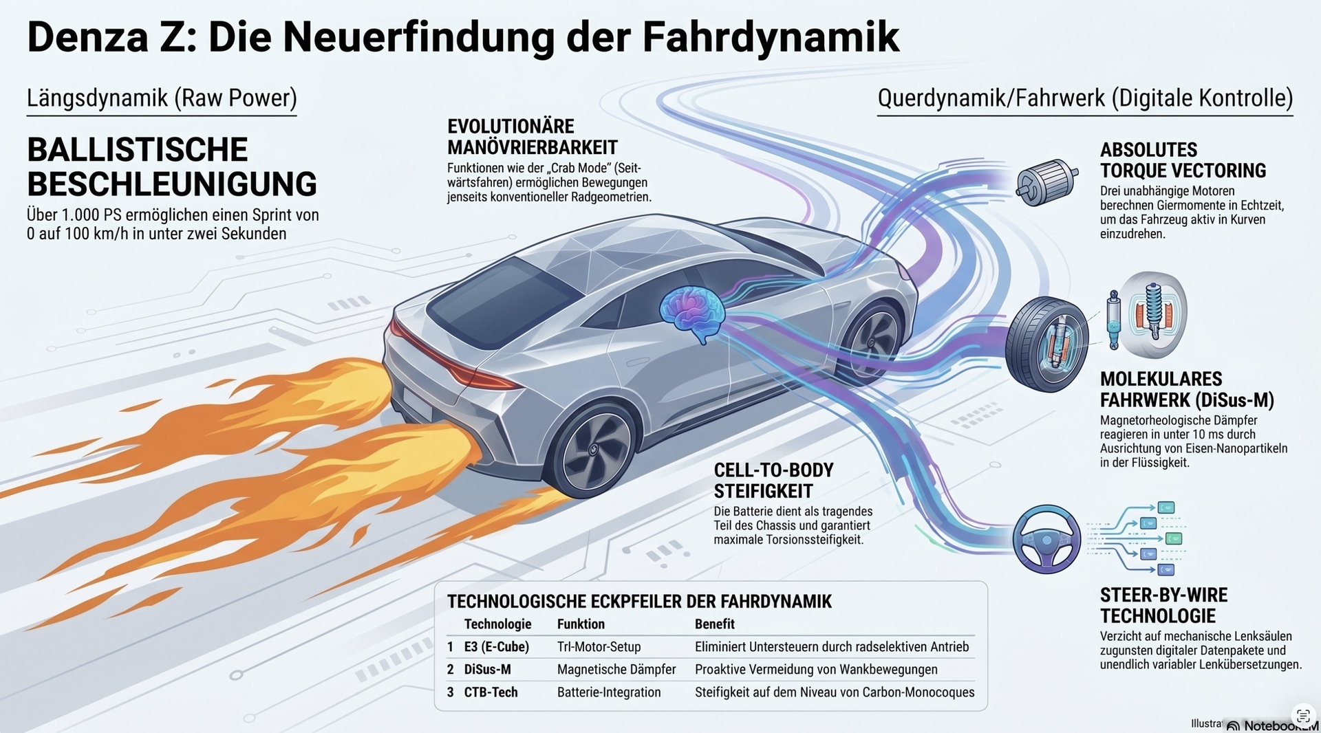 BYD Denza Z Cabrio Fahrdynamik.