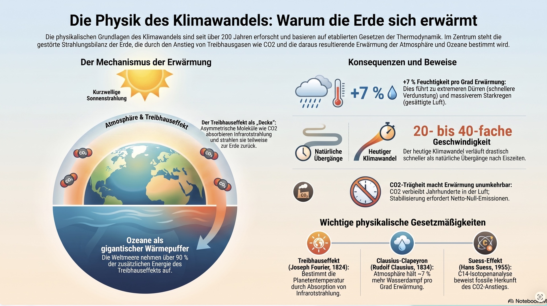 Physik des Klimawandels.