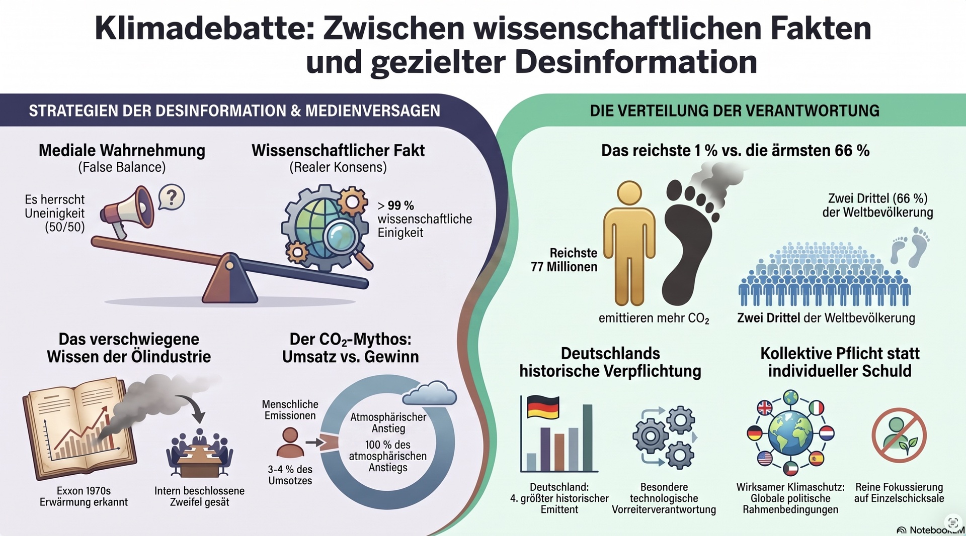 Fakten und Desinformation.