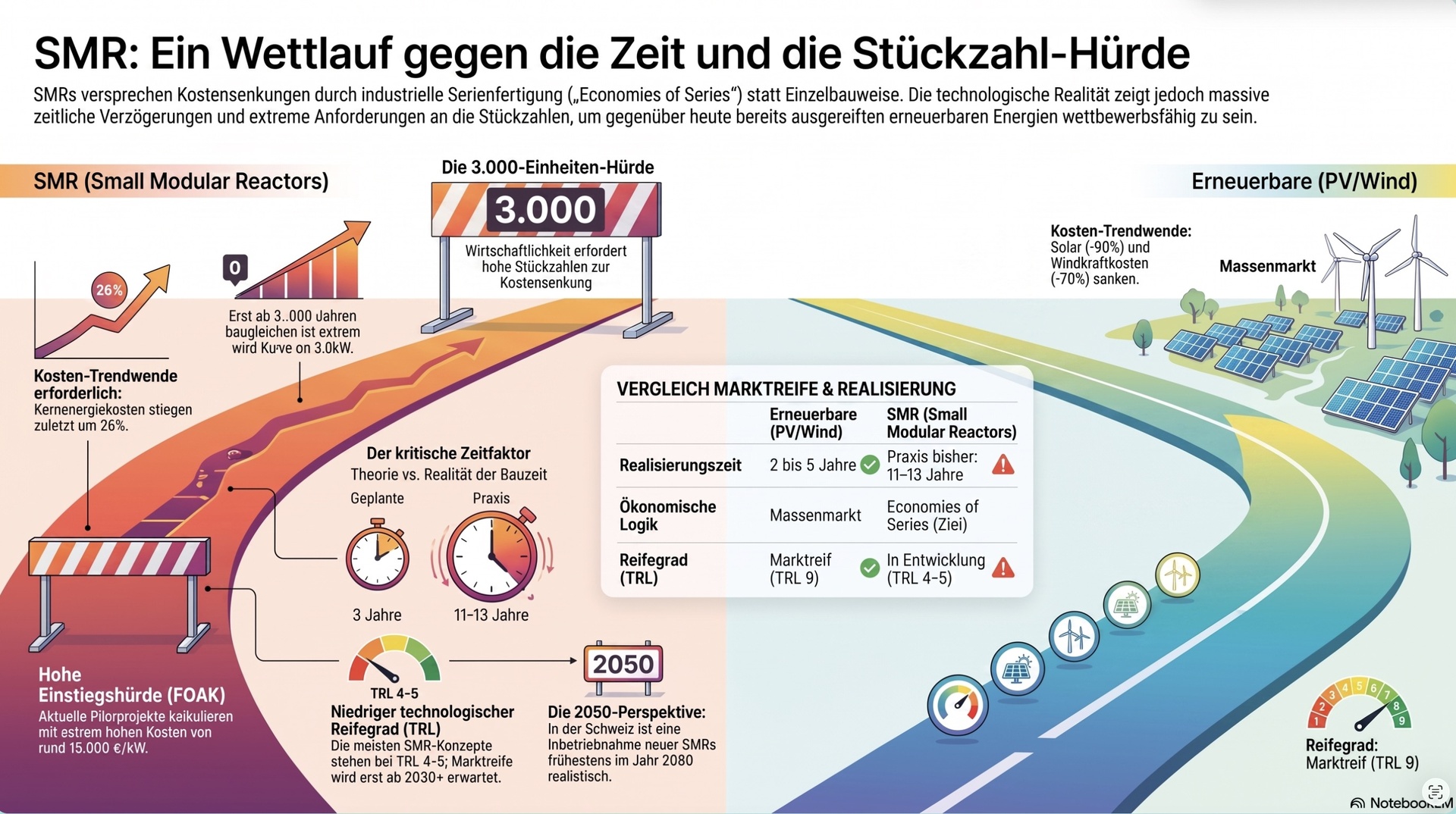 SMR Skalierung, Zeitbedarf