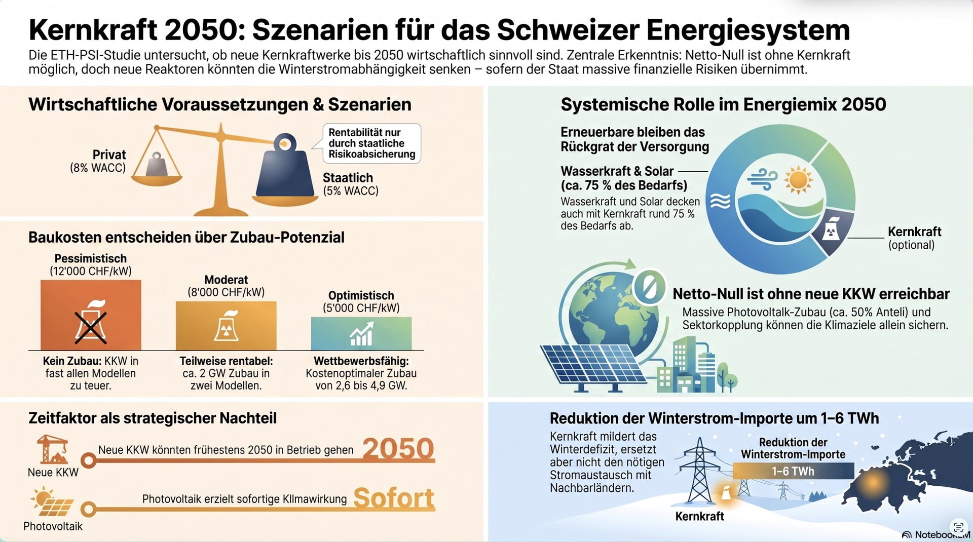 Kernkraft 2050 Schweizer Szenarien.