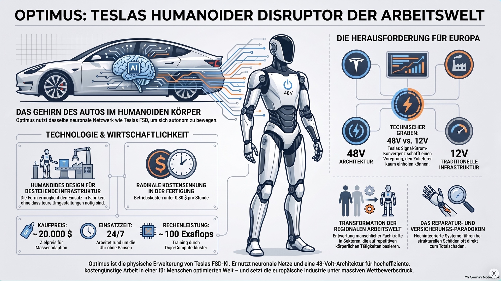 OPTIMUS humanoider Roboter.
