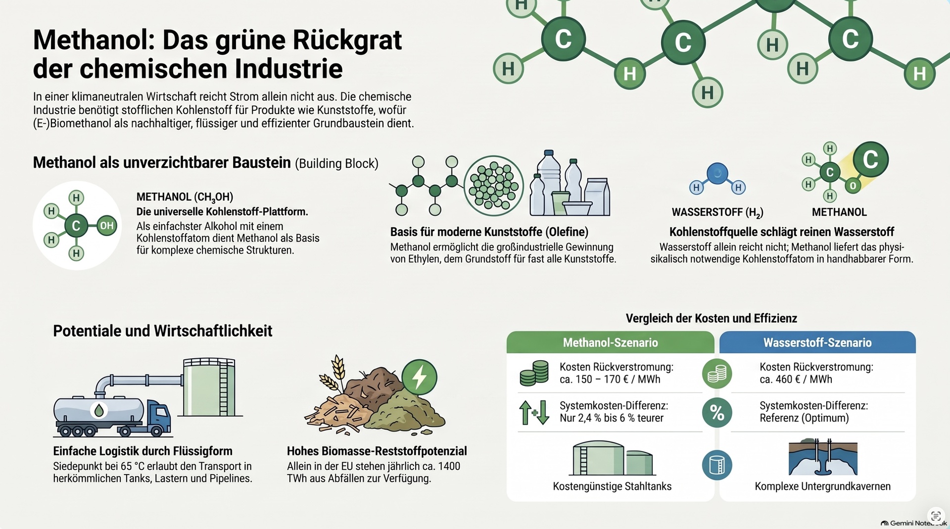 Methanol für chemische Industrie.
