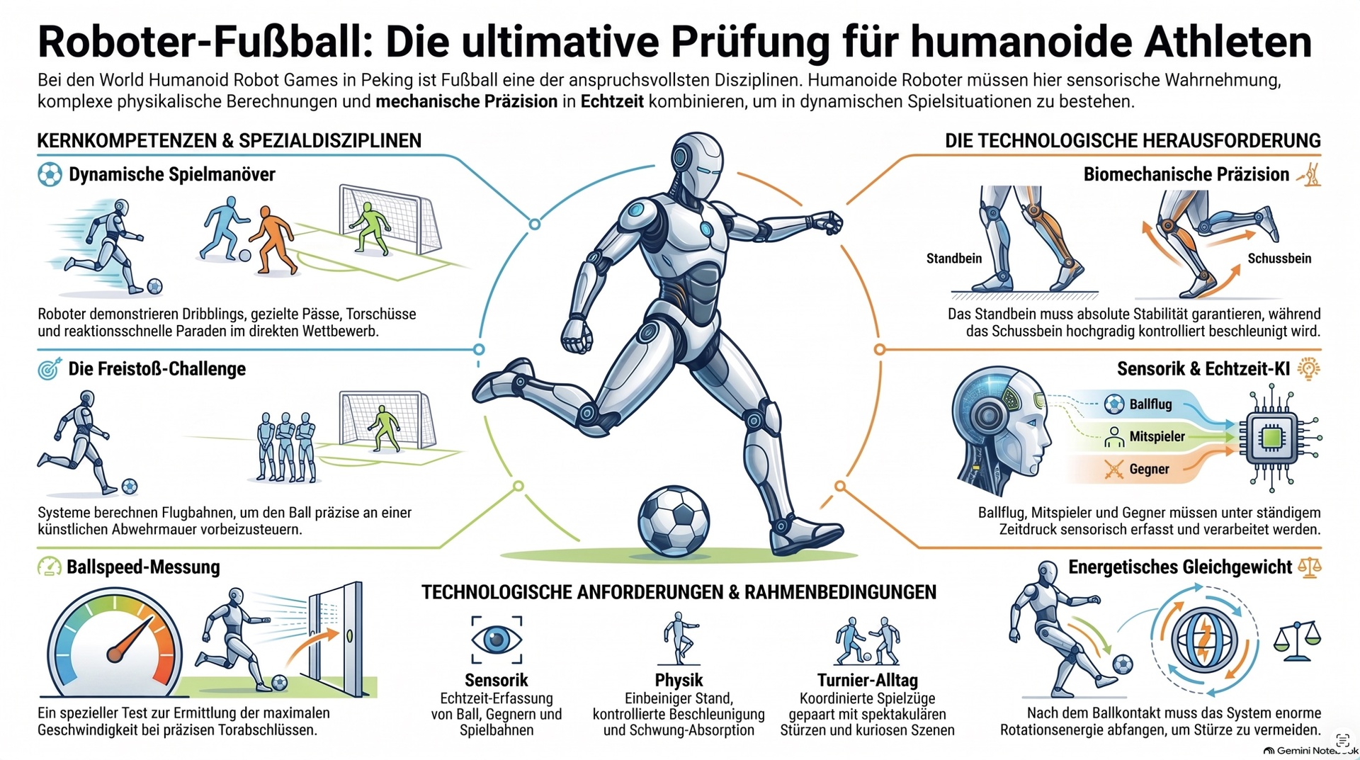 Roboter-Fußball.