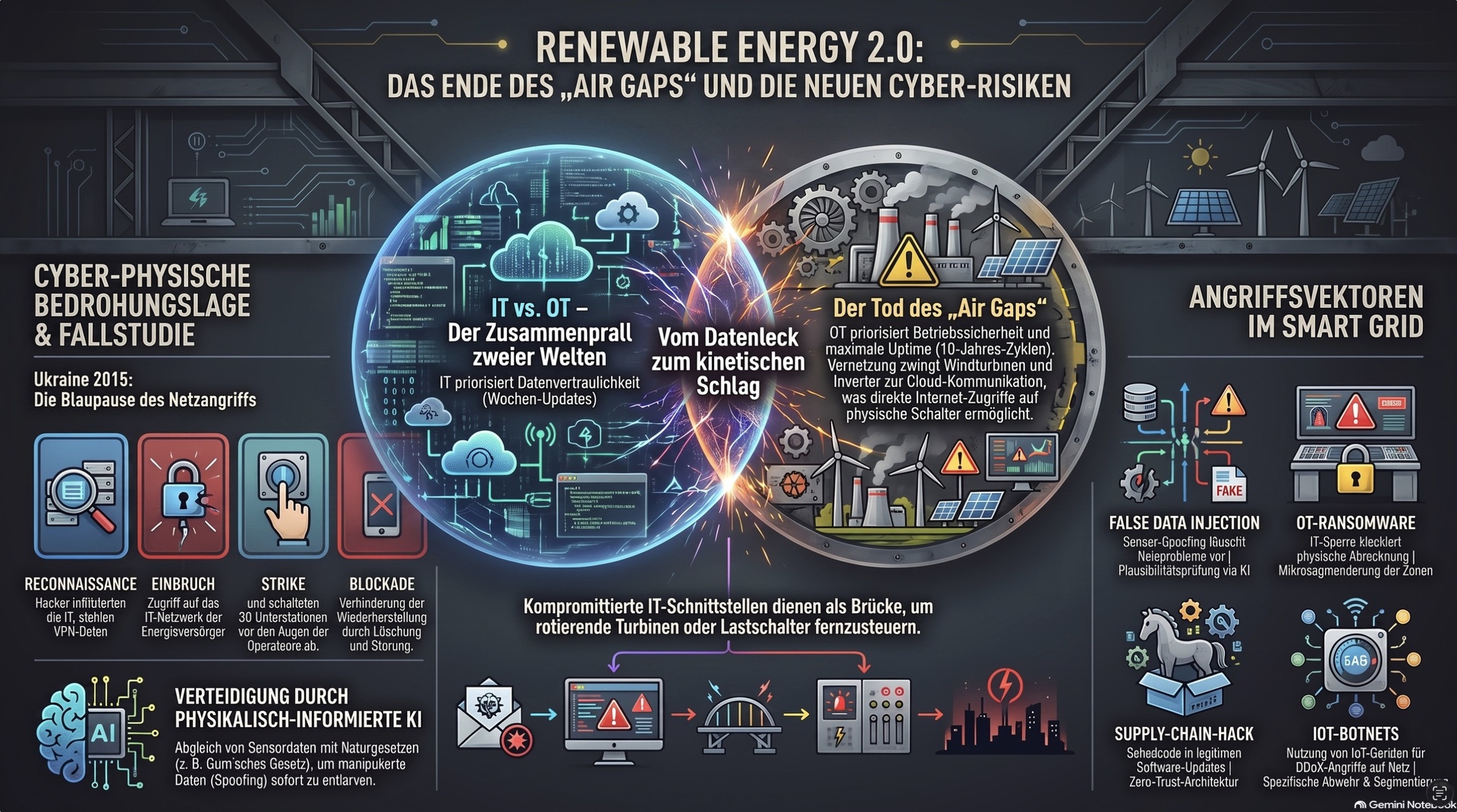 Cyber-Risiken erneuerbarer Energien.