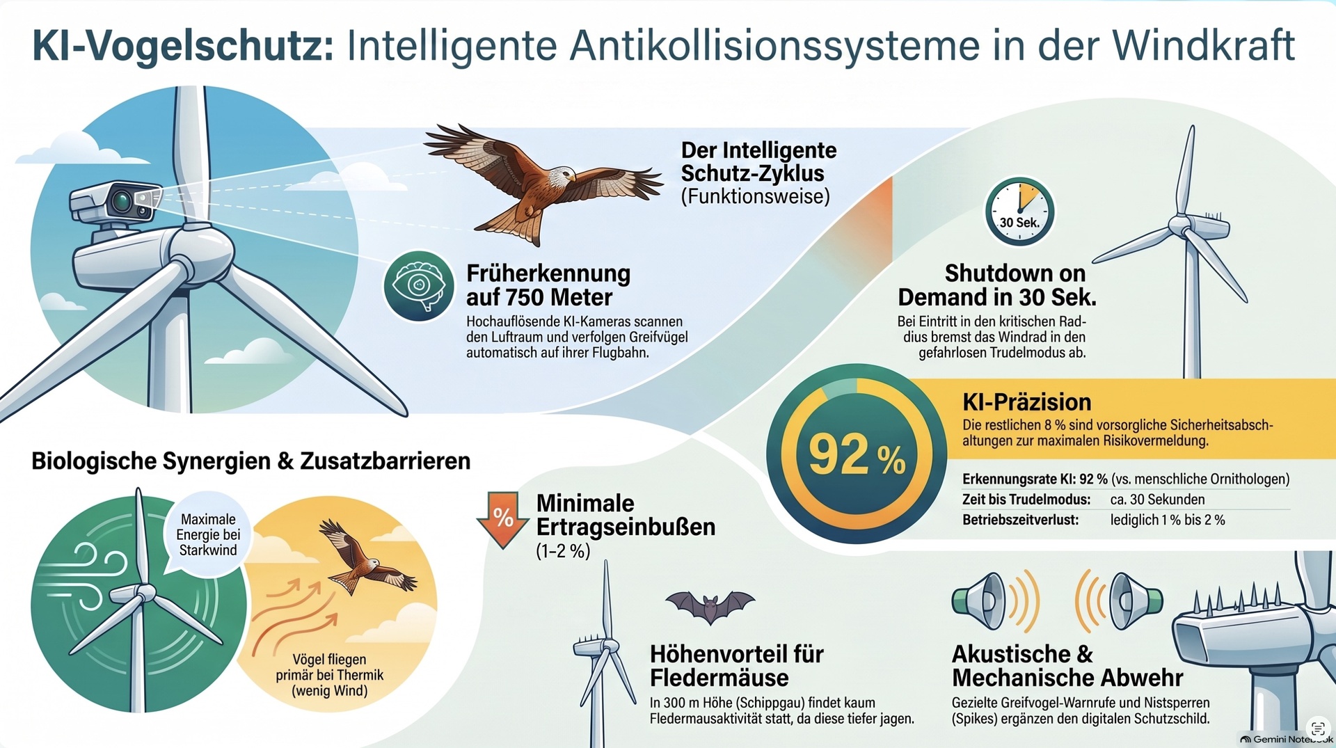 KI-Vogelschutz für Windanlagen.